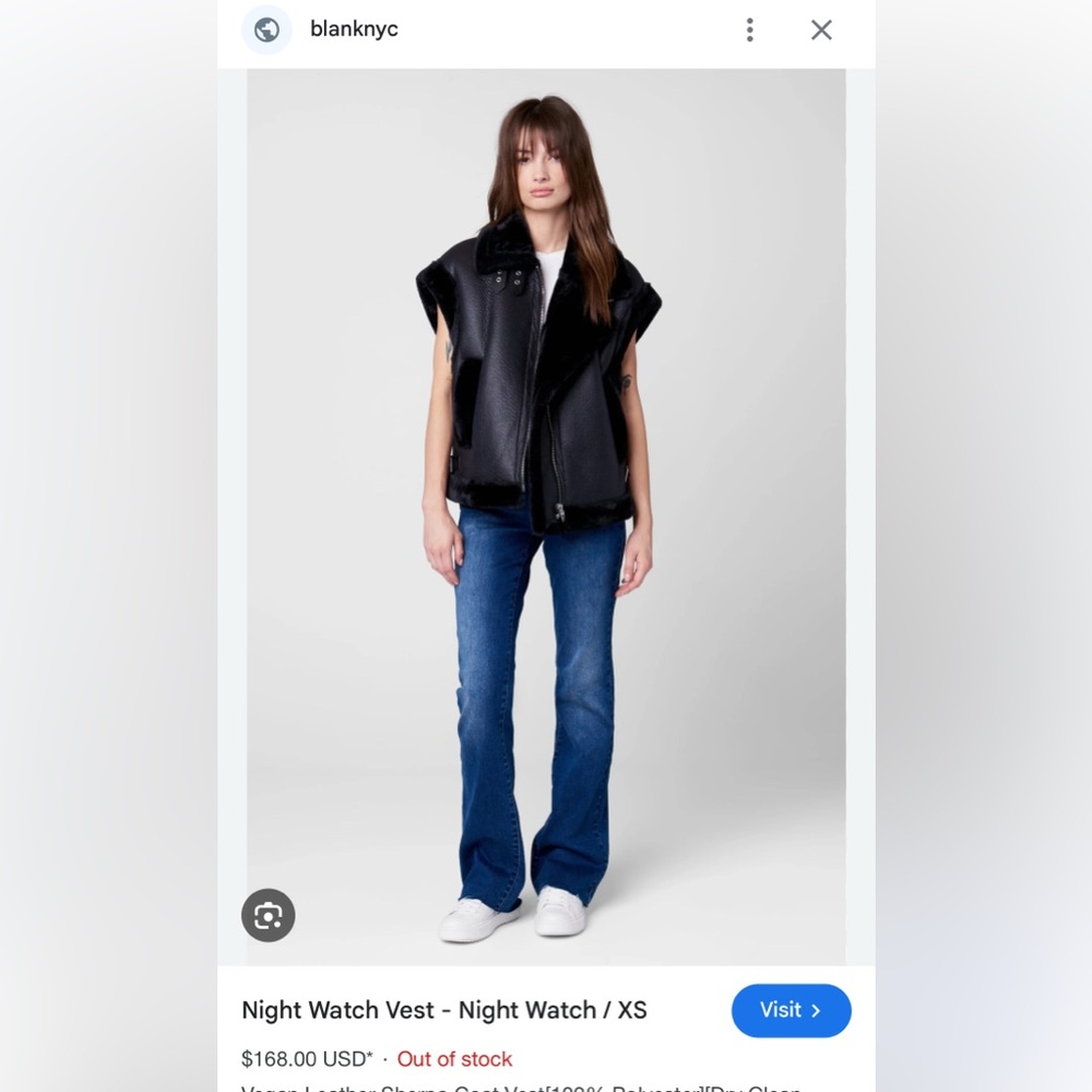 BlankNYC Night watch vest